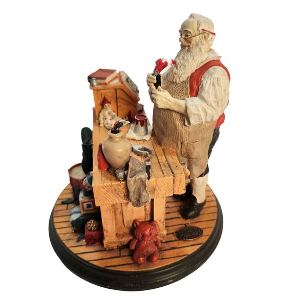 Rockwell Heirloom Santa's Workshop by Rhodes Studios Retired 1990 No Box - Picture 9 of 11